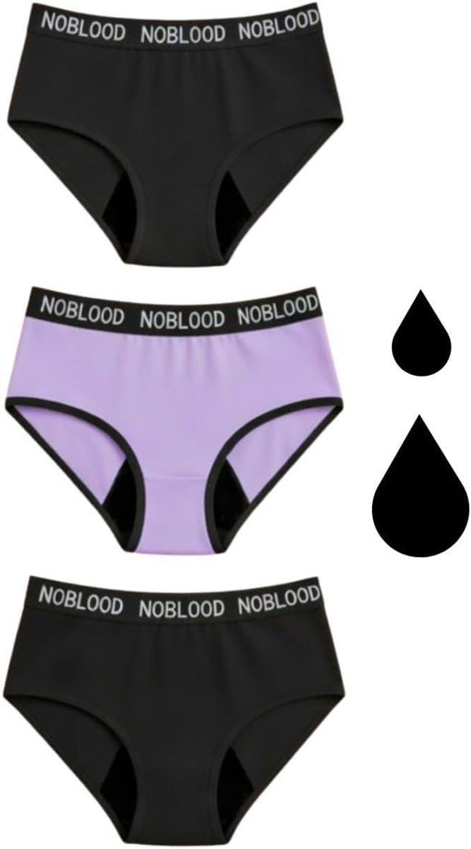 Menstruatieslips meisjes 10/18 jaar - katoen - absorberend - voor zware flow - ShopVlot