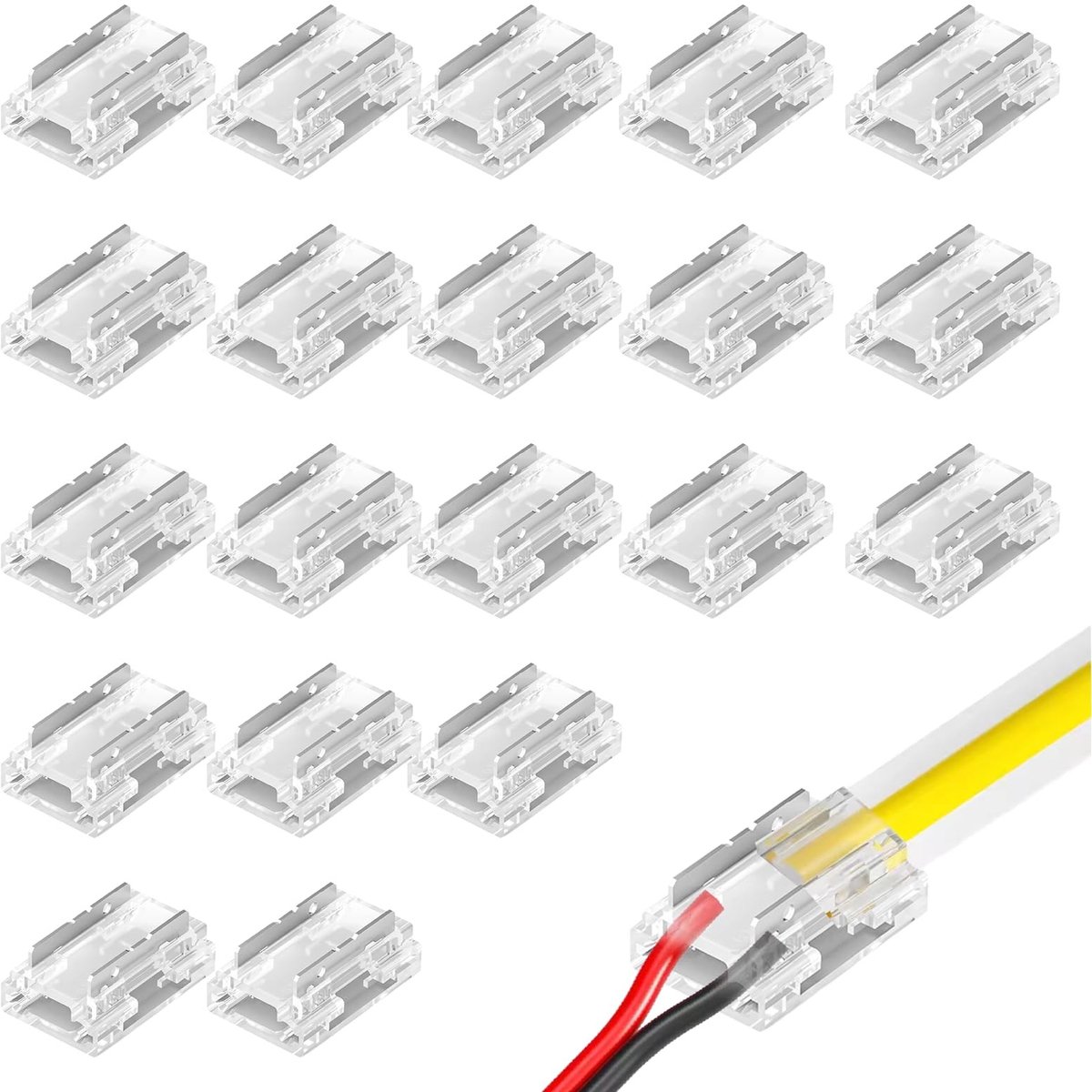 Solidchoice - 20 Stuks LED Strip Connectors voor SMD en COB