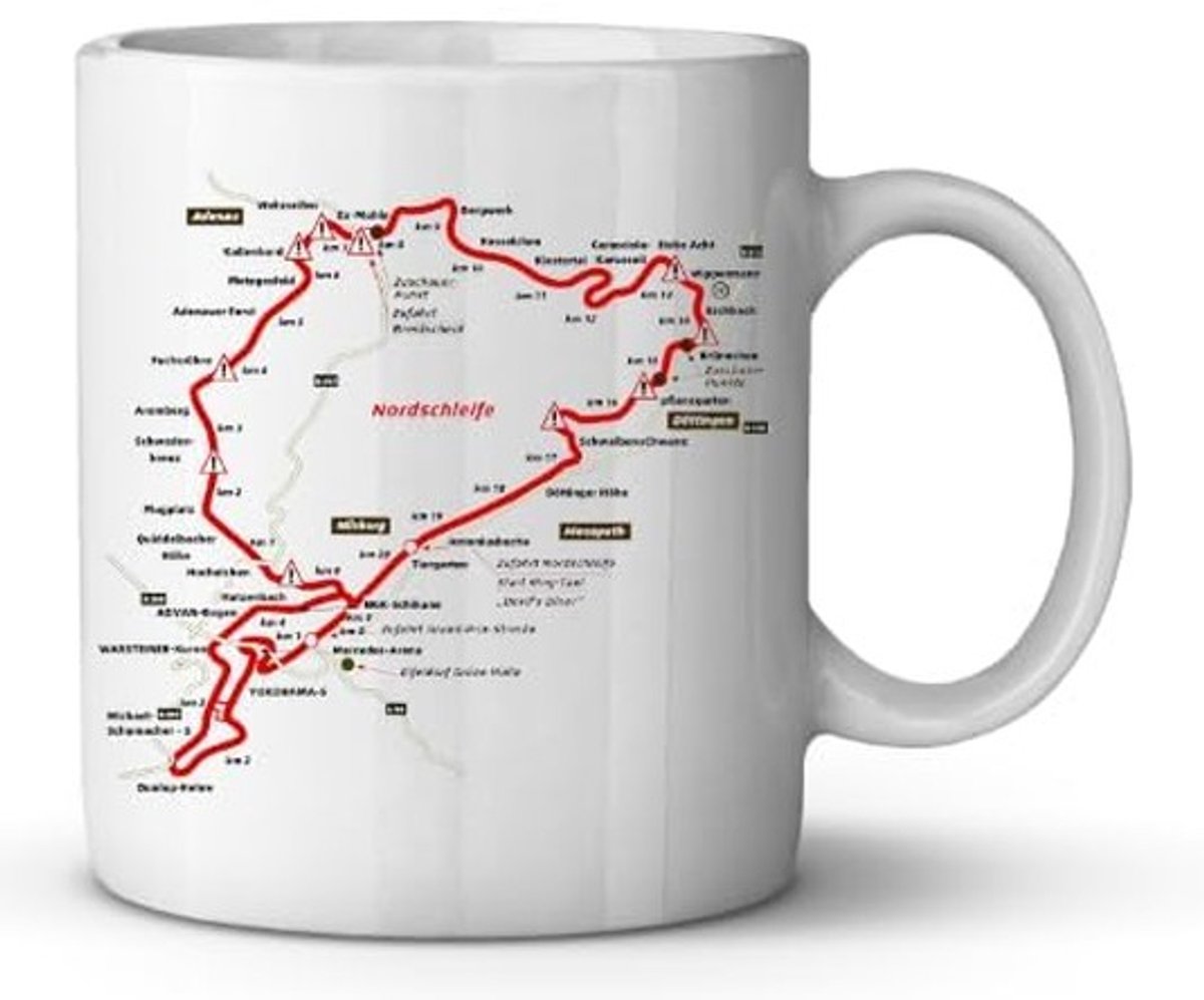 Solidchoice - Koffiemok met Nürburgring Design 350ml