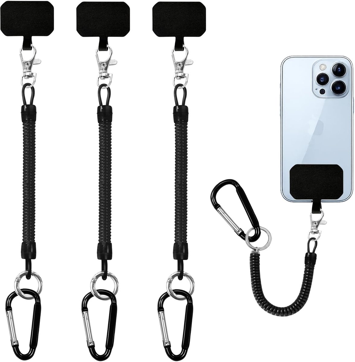 Solidchoice - Mobiele Telefoonband met Karabijnhaak voor Outdoor Activiteiten