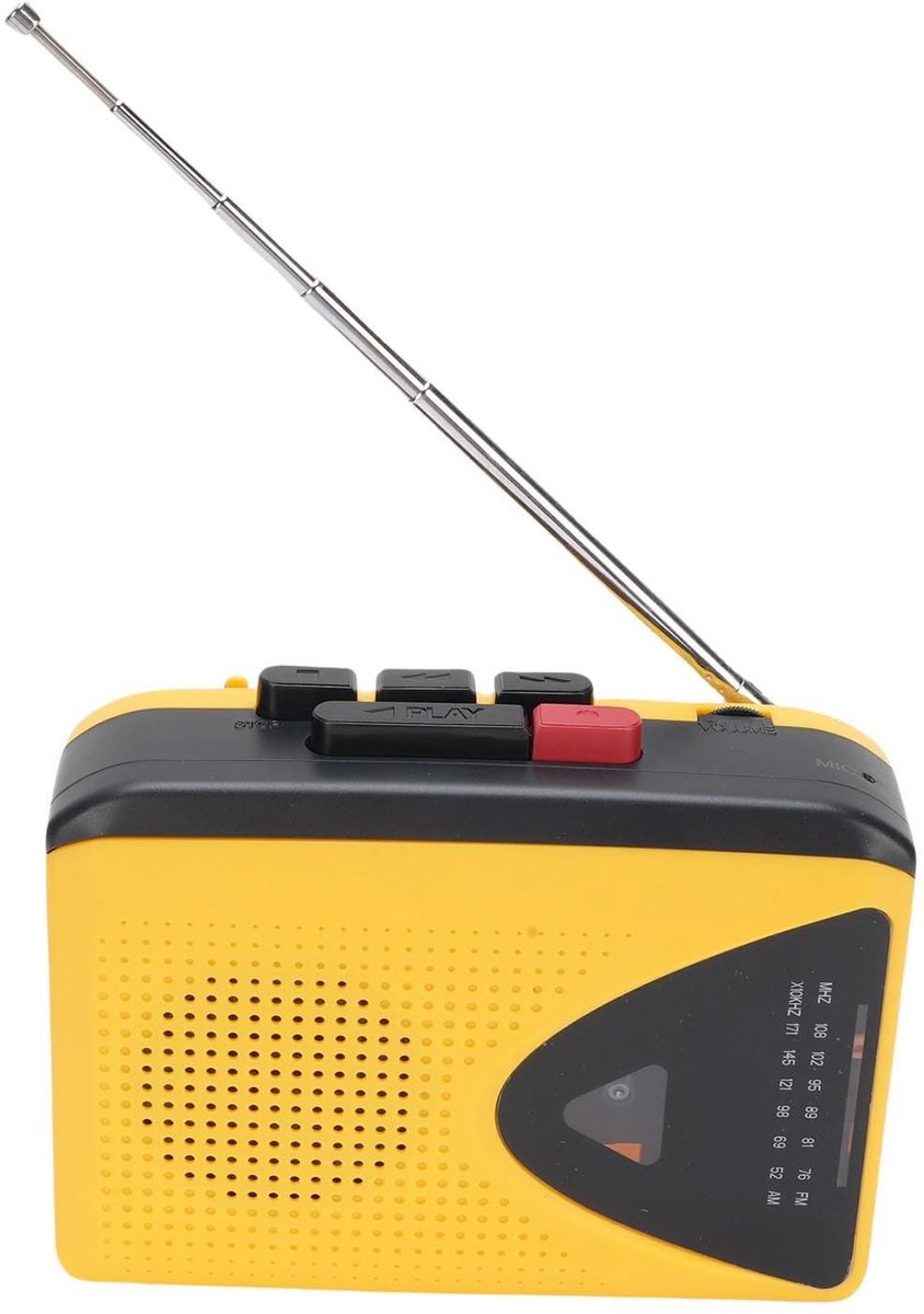 Solidchoice - Retro Cassette Speler met AM/FM Radio voor Buiten gebruik