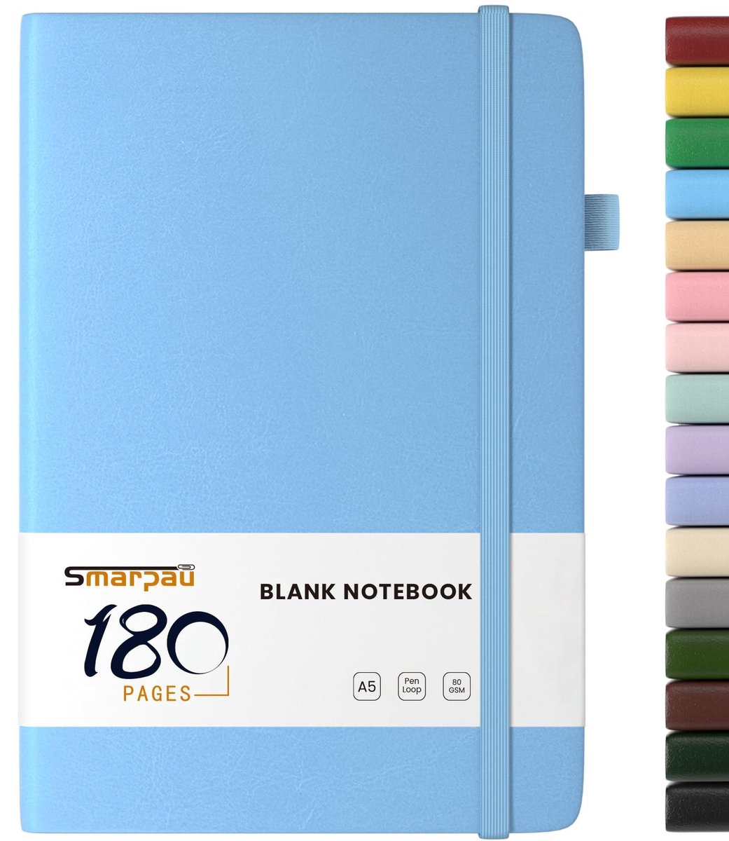 Solidchoice - A5 Hardcover Notitieboek met Lege Pagina's