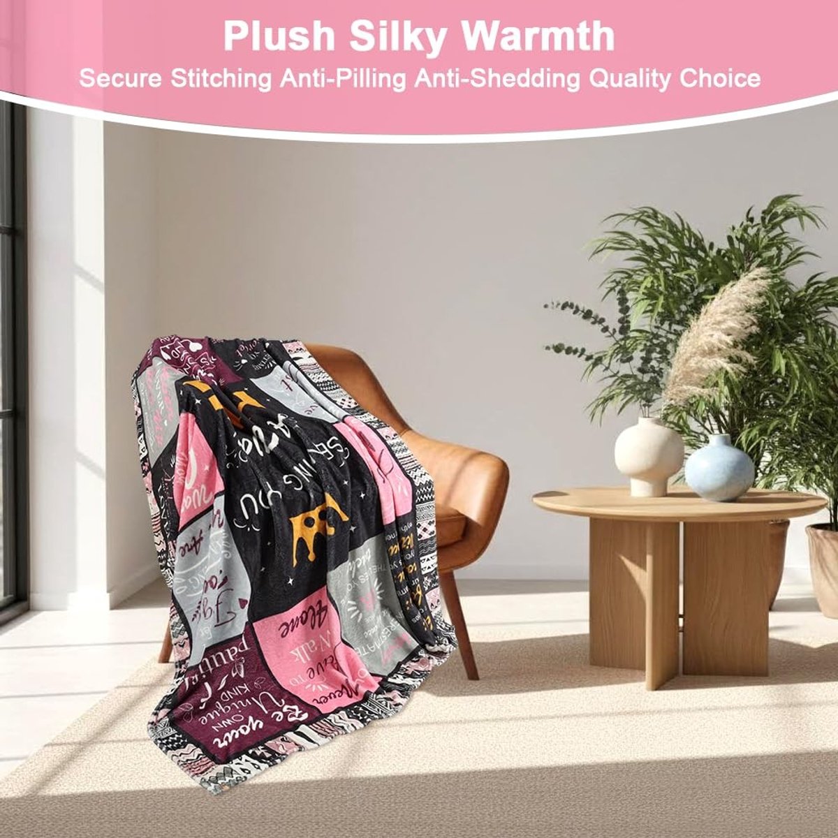 Solidchoice - Flanellen Deken 130 x 150 cm voor Comfort en Warmte