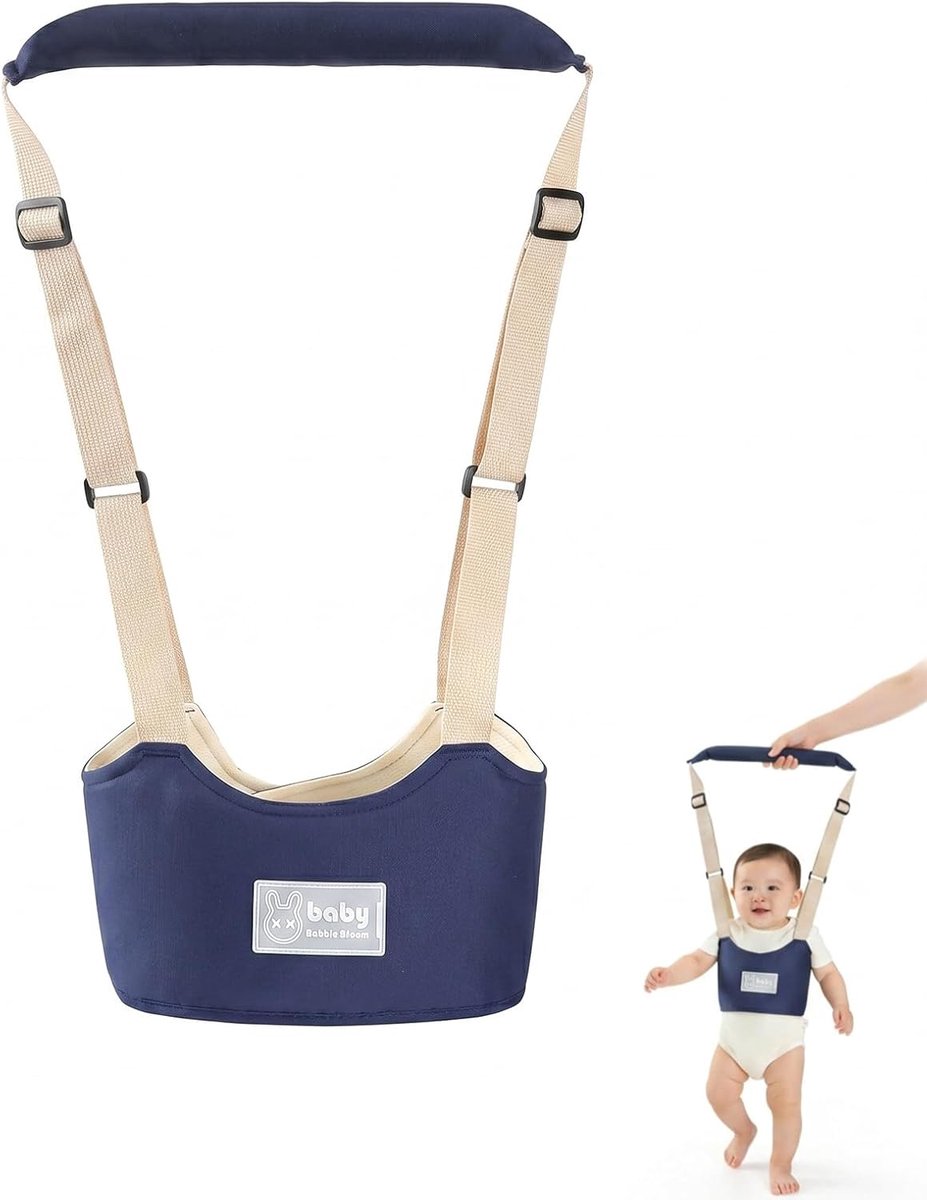 Babyhondentuigje, verstelbare en ademende veiligheidsgordel om te leren lopen, wandelhulp voor baby's van 7-24 - ShopVlot