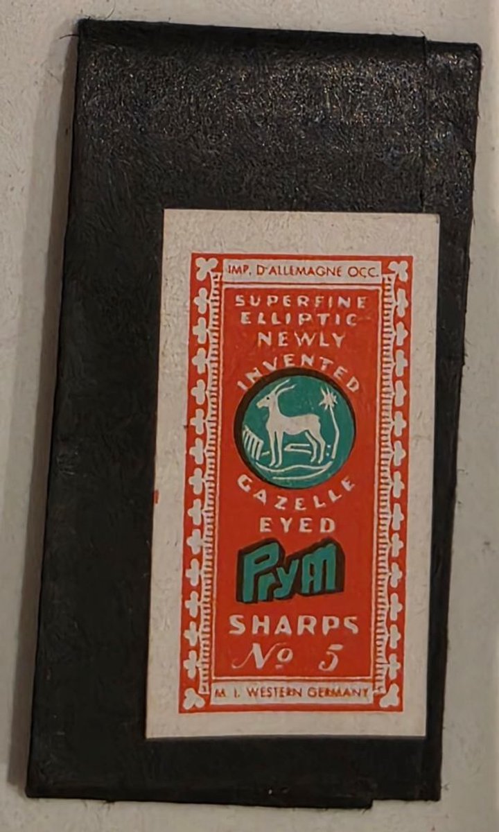 Prym 24 sharps vintage naalden - no 5 - gazelle eyed - zeer fijne borduurnaalden naainaalden