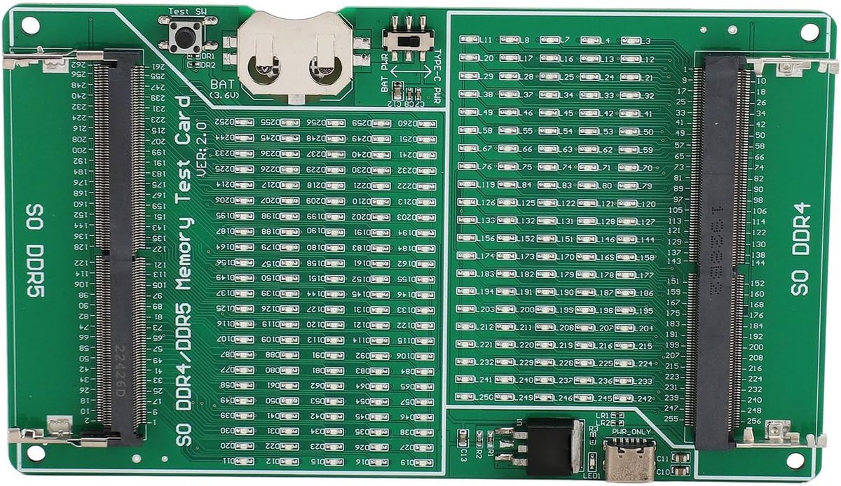 DDR4 DDR5 Geheugen Tester - 2-in-1 Tool - LED Indicator - Voor Technici - ShopVlot