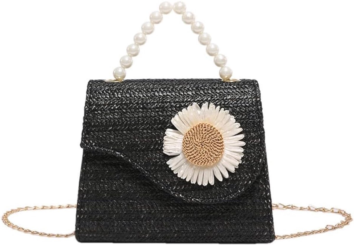 Strandtas dames - boho strotas - crossbody met ketting - perfect voor strand - ShopVlot