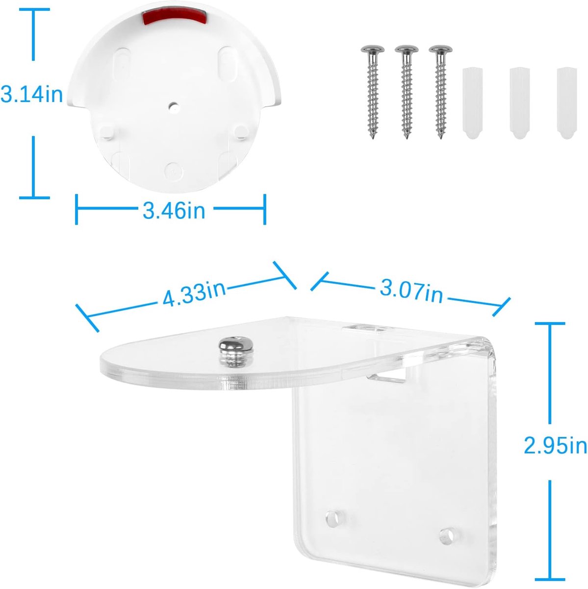 Wandbeugel voor Blurams Beveiligingscamera 2K - Acryl - Veilig en Stevig - Ideaal voor Binnengebruik - ShopVlot