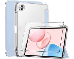 Flip Case voor Honor Pad 10 - Boekstijl - Met potloodhouder - Inclusief gehard glazen schermbeschermer - m-winkel