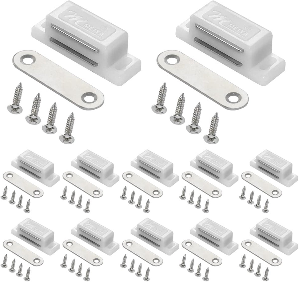 Magnetische deurbewaking 12-pack - Wit - Hoge kwaliteit - Ideaal voor extra veiligheid - ShopVlot