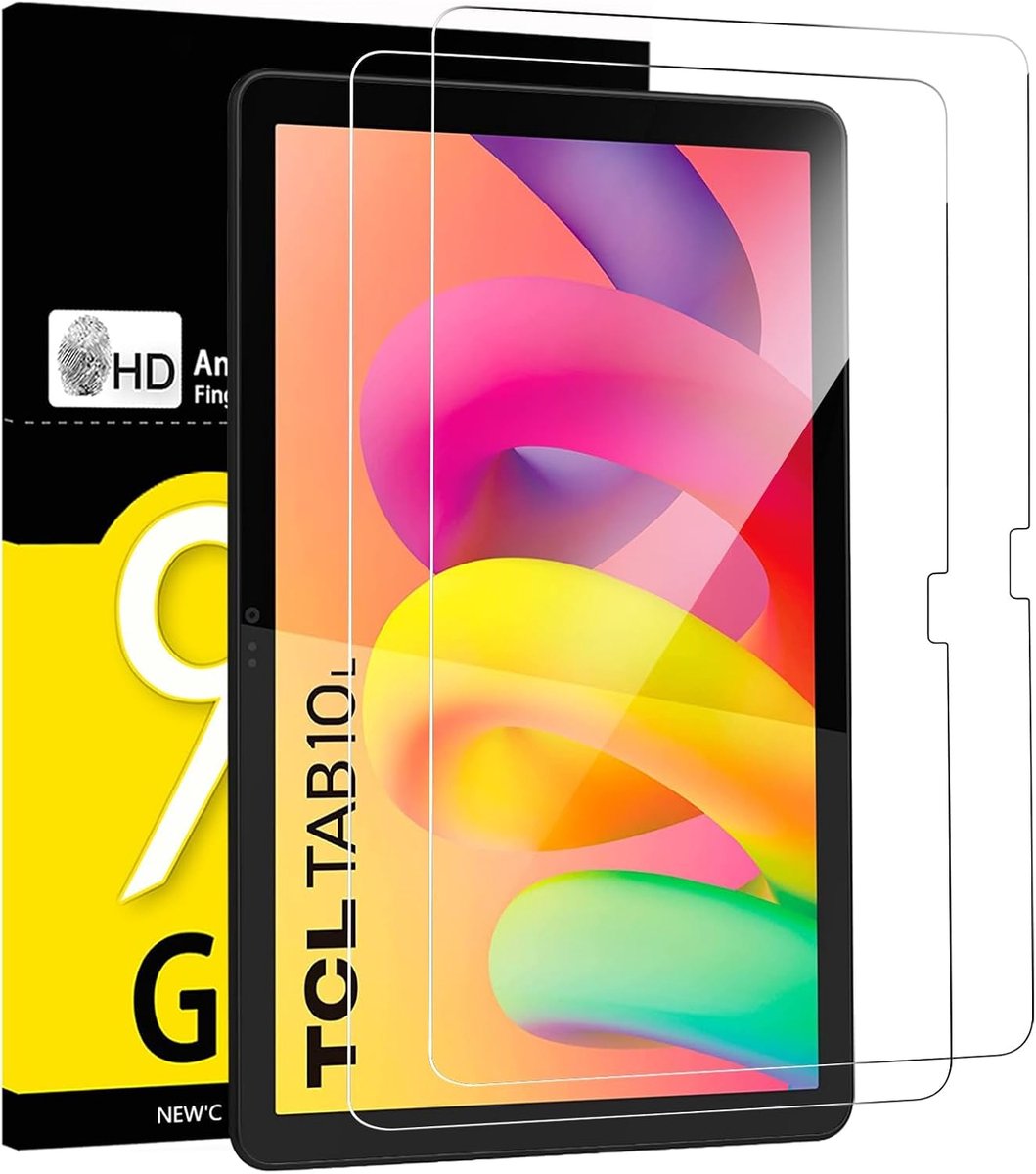 Screenprotector TCL Tab 10L - 2 stuks - gehard glas - ultra transparant en krasbestendig - ShopVlot