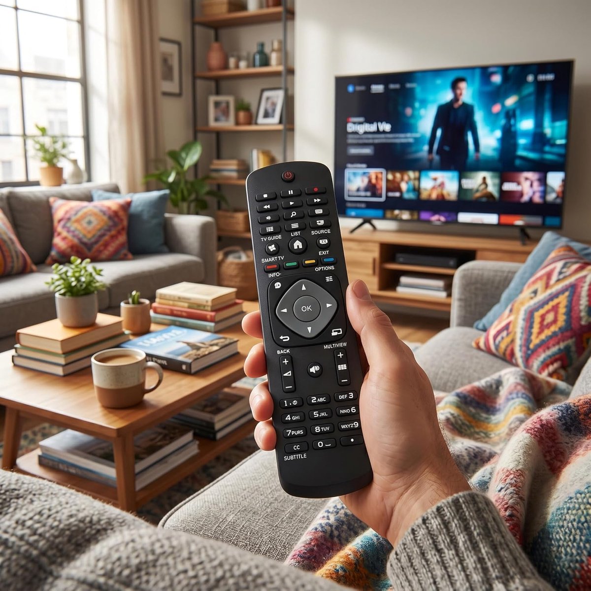 Afstandsbediening Universeel - Vervangingsremote voor LCD LED TV - Directe toegang tot digitale kanalen - ShopVlot