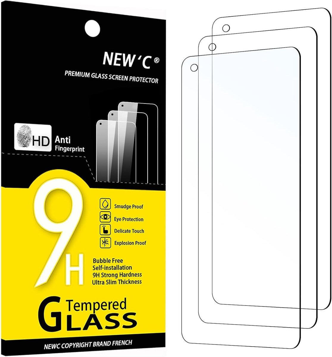 Screen protector 3-pack - 0.33mm gehard glas - ultra transparant - maximale bescherming - ShopVlot