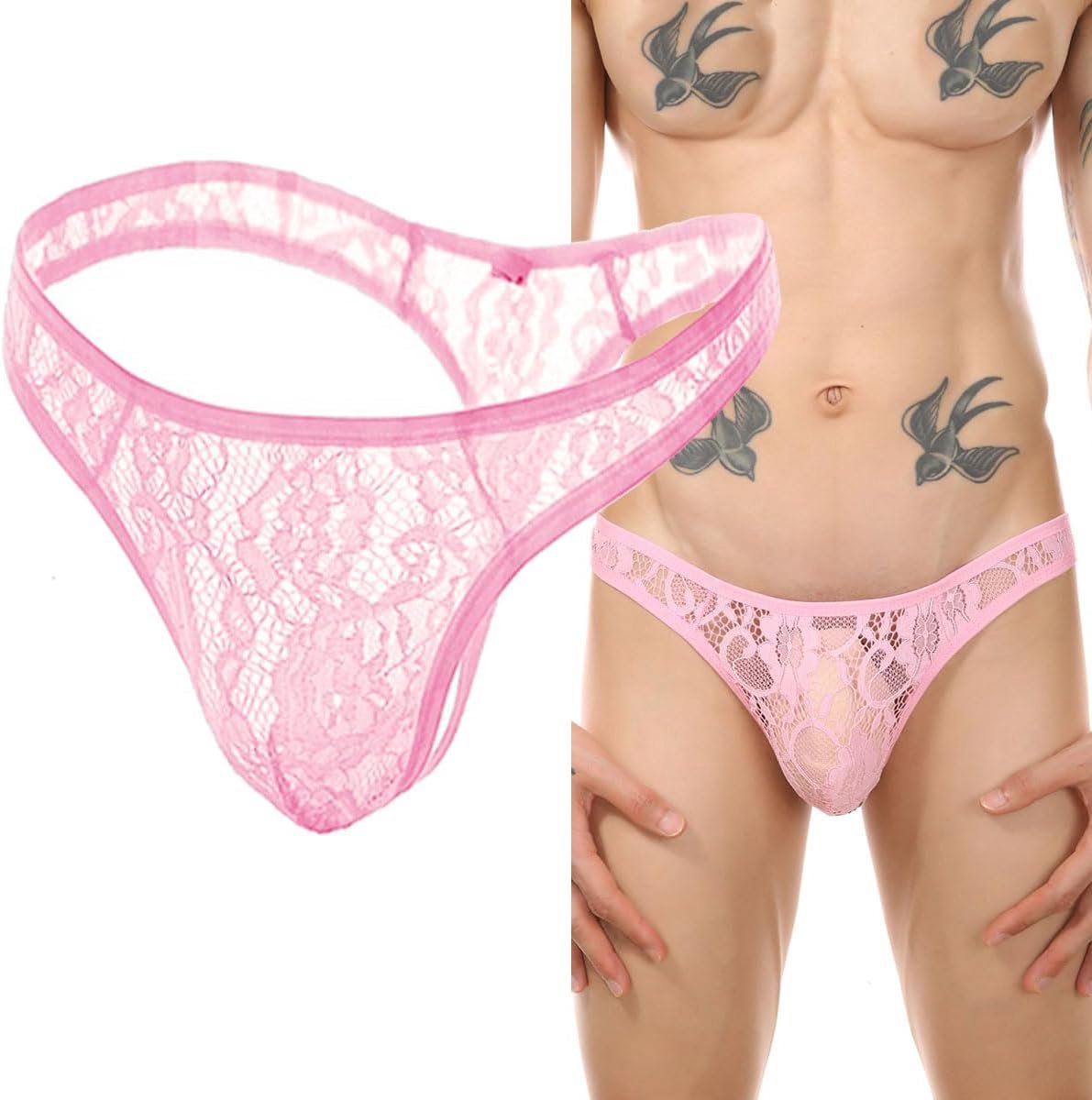 Thong ondergoed mannen - roze - sexy ontwerp - perfect voor elke gelegenheid - ShopVlot