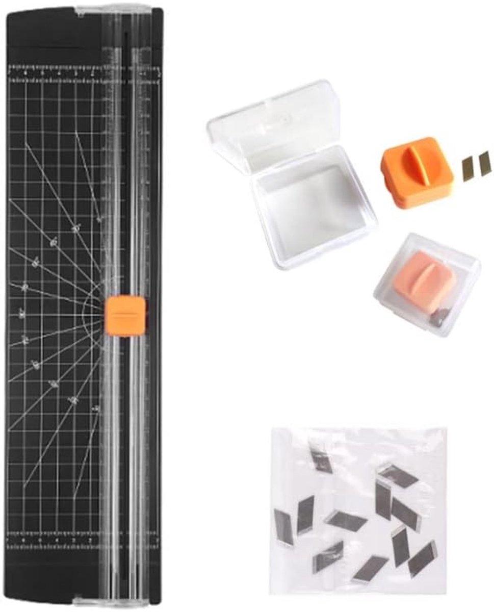 Draagbare A4 papier snijmachine met snijlijngeleider voor thuis en kantoor, ideaal voor scrapbooking en het snijden van karton en labels