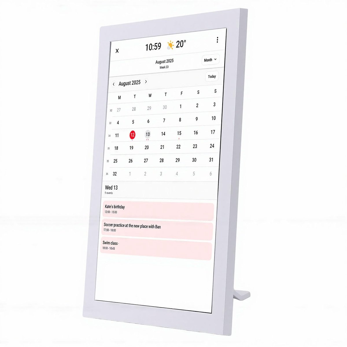 Solidchoice - Slimme Digitale Kalender met 10,1 Inch Touchscreen