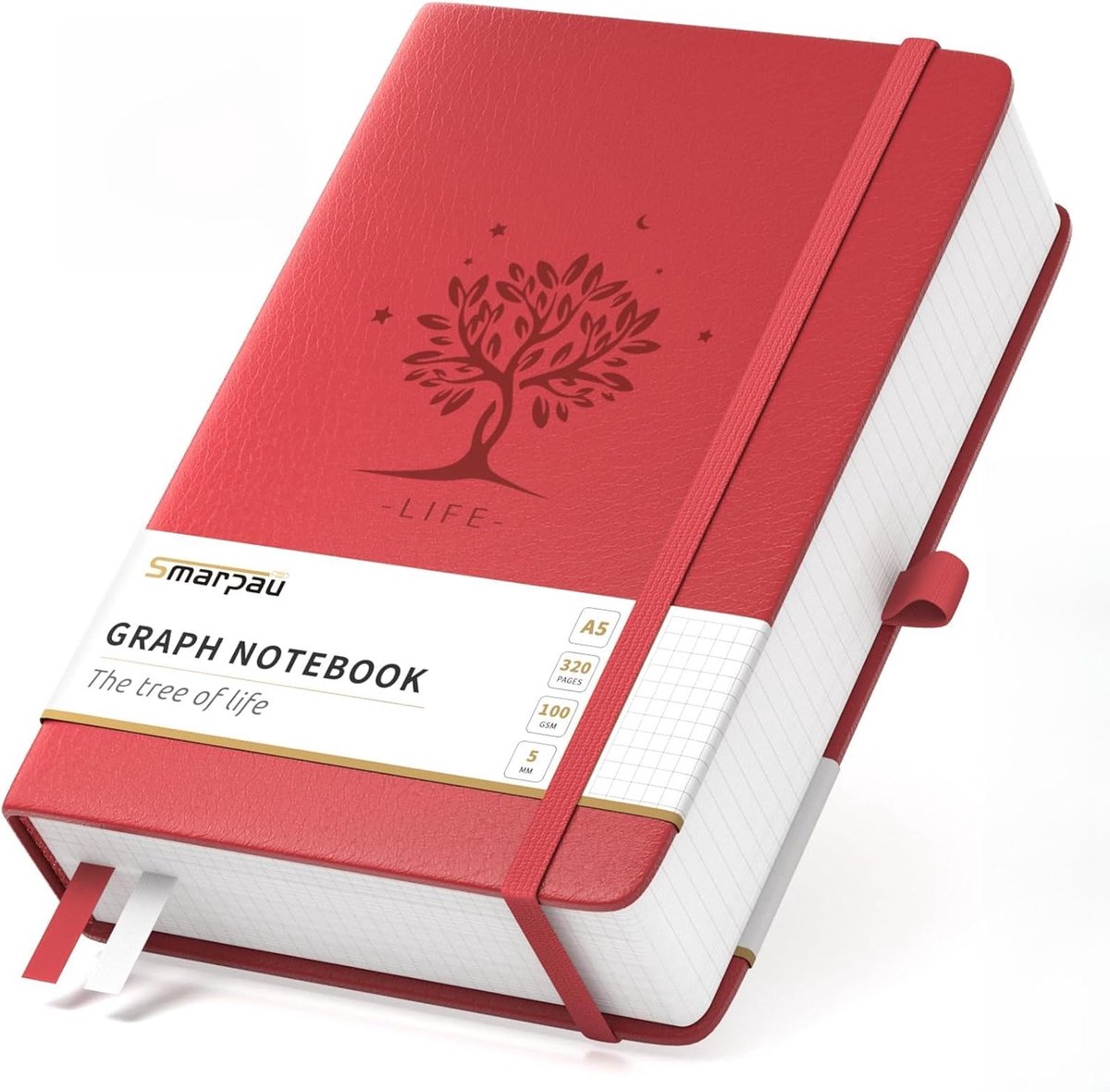 Notitieboek A5 - hardcover - 320 pagina's - lined voor soepel schrijven - ShopVlot