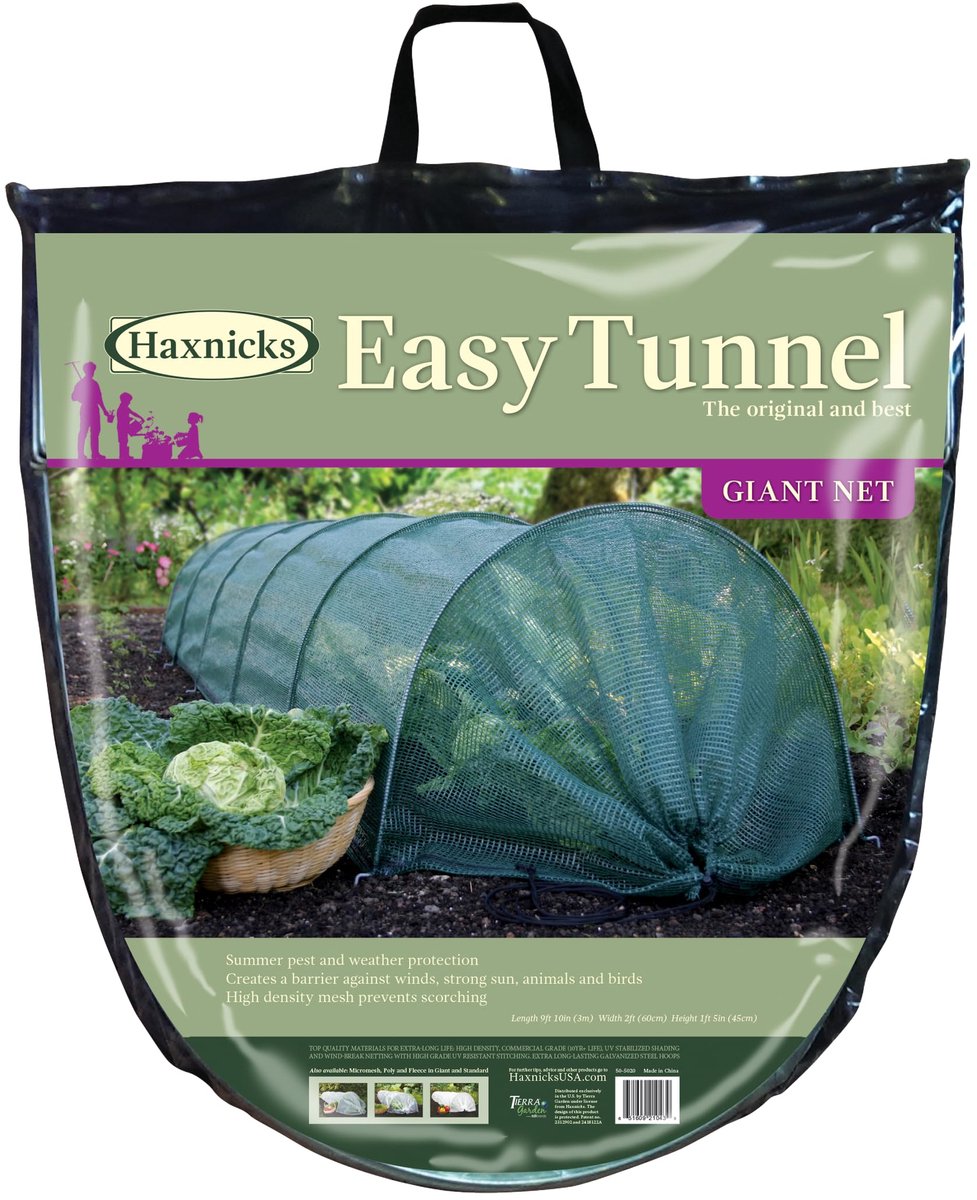 Tunnelnet voor grotere planten - uitklapbaar ontwerp - schaduwtunnel - beschermt tegen vogels en insecten - ShopVlot