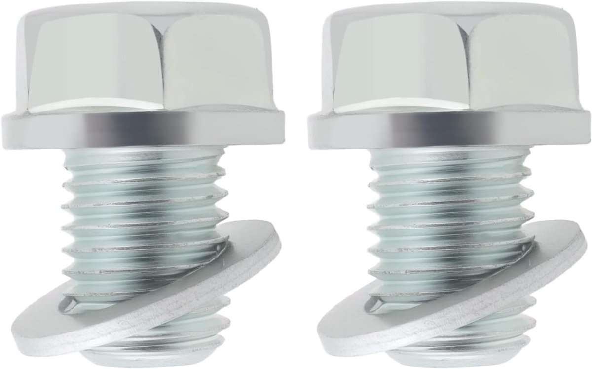Motorfiets Crankcase Bouten Plug M12*1.5 - RVS - Duurzaam en Betrouwbaar - Geschikt voor Honda - ShopVlot