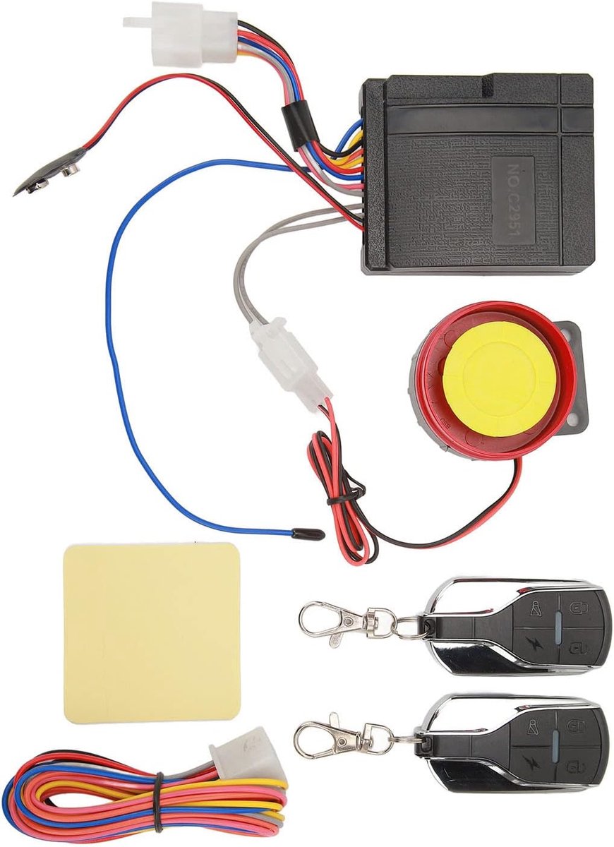 Motorfiets Alarm Systeem 12V - Universele afstandsbediening - 4 gevoeligheidsniveaus - ShopVlot