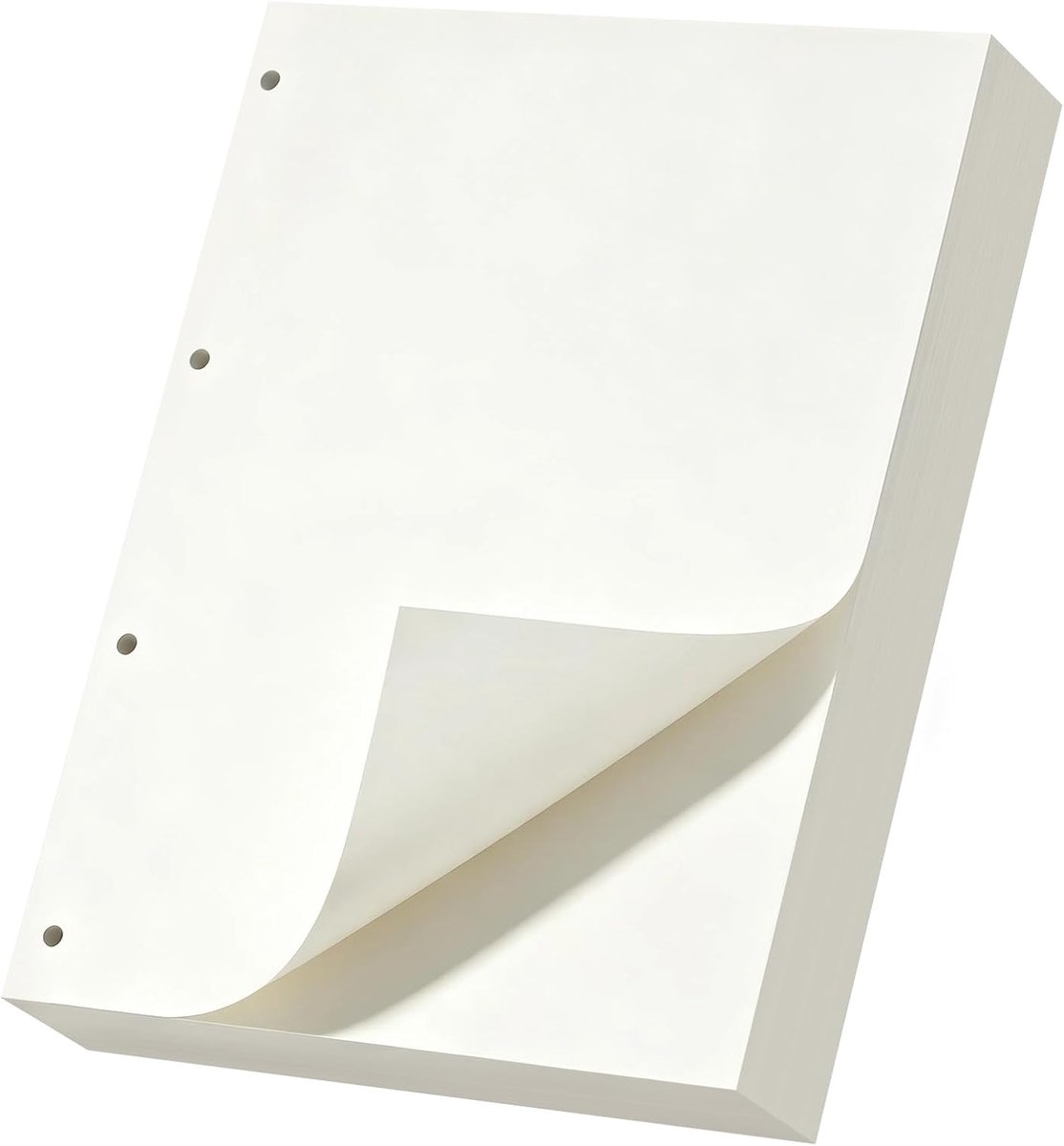 A4 navulbaar papier 150 vellen - ivoorwit 100 g/m² - 4 gaten - perfect voor planners - ShopVlot