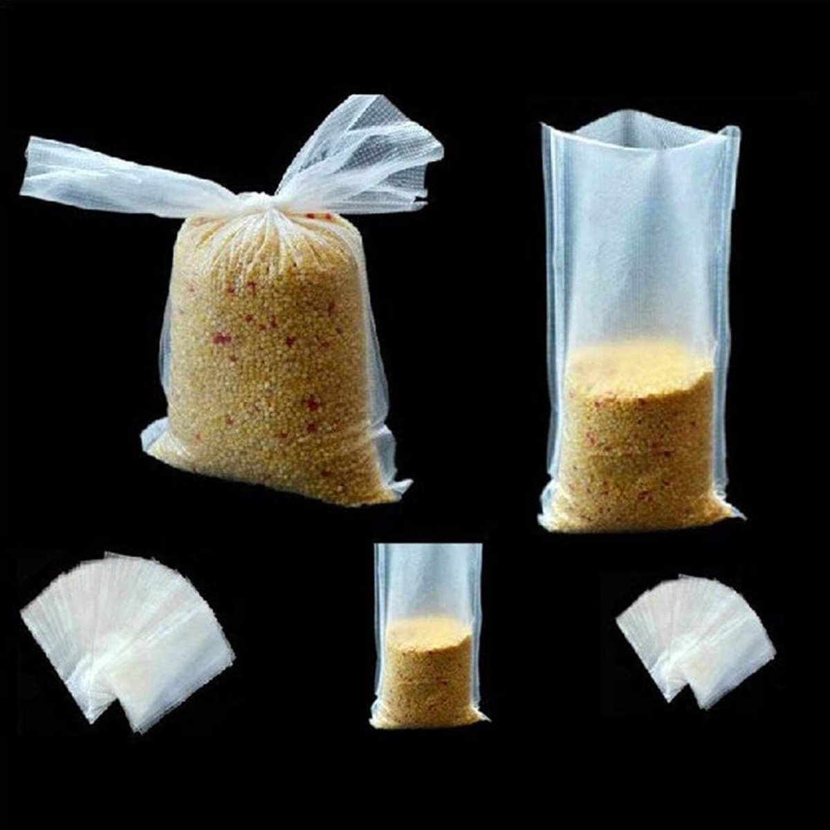 PVA viszakken 100pcs - wateroplosbaar - ideaal voor karpervissen - snelle afgifte van aas - ShopVlot