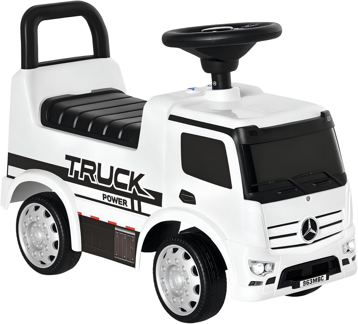 Mercedes Gelicenseerde Loopauto – Kinder Slide Vehicle met Stuur – Wit