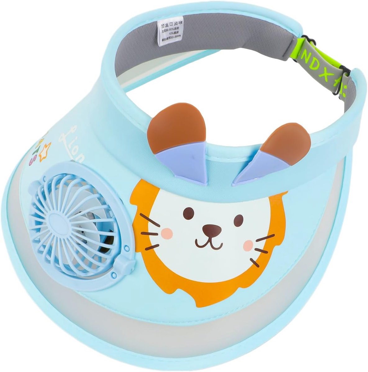 Kindervizier met ventilator - oplaadbaar via USB - brede klep - ideaal voor de zomer - ShopVlot