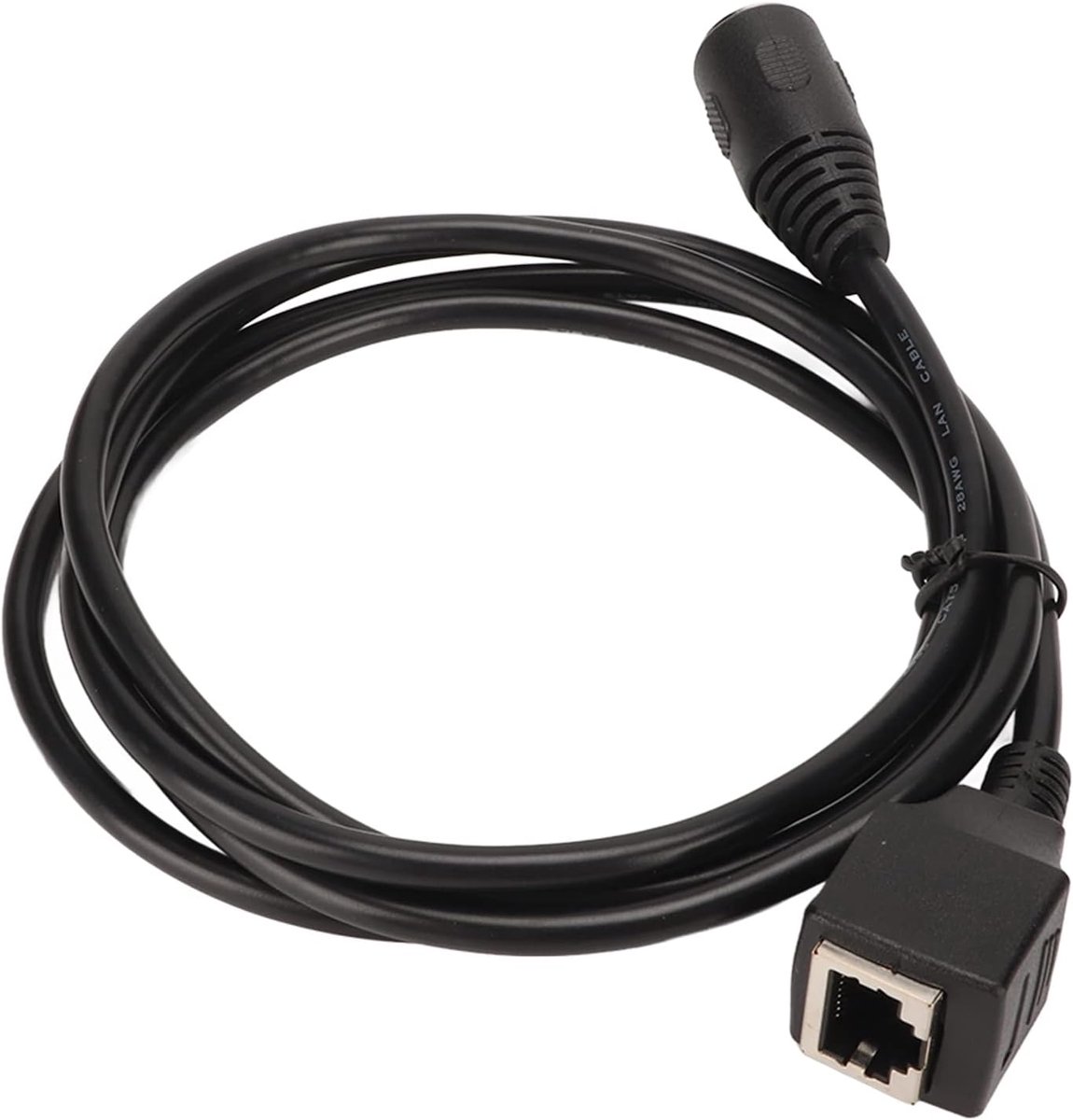 SnelShoppen - DIN 5 Pin naar RJ45 Kabel 1,5m, MIDI naar RJ45 Vrouwelijke Adapter Verlengkabel, 8P8C XLR Connector Kabel voor Geluidsapparaten, PVC Hul