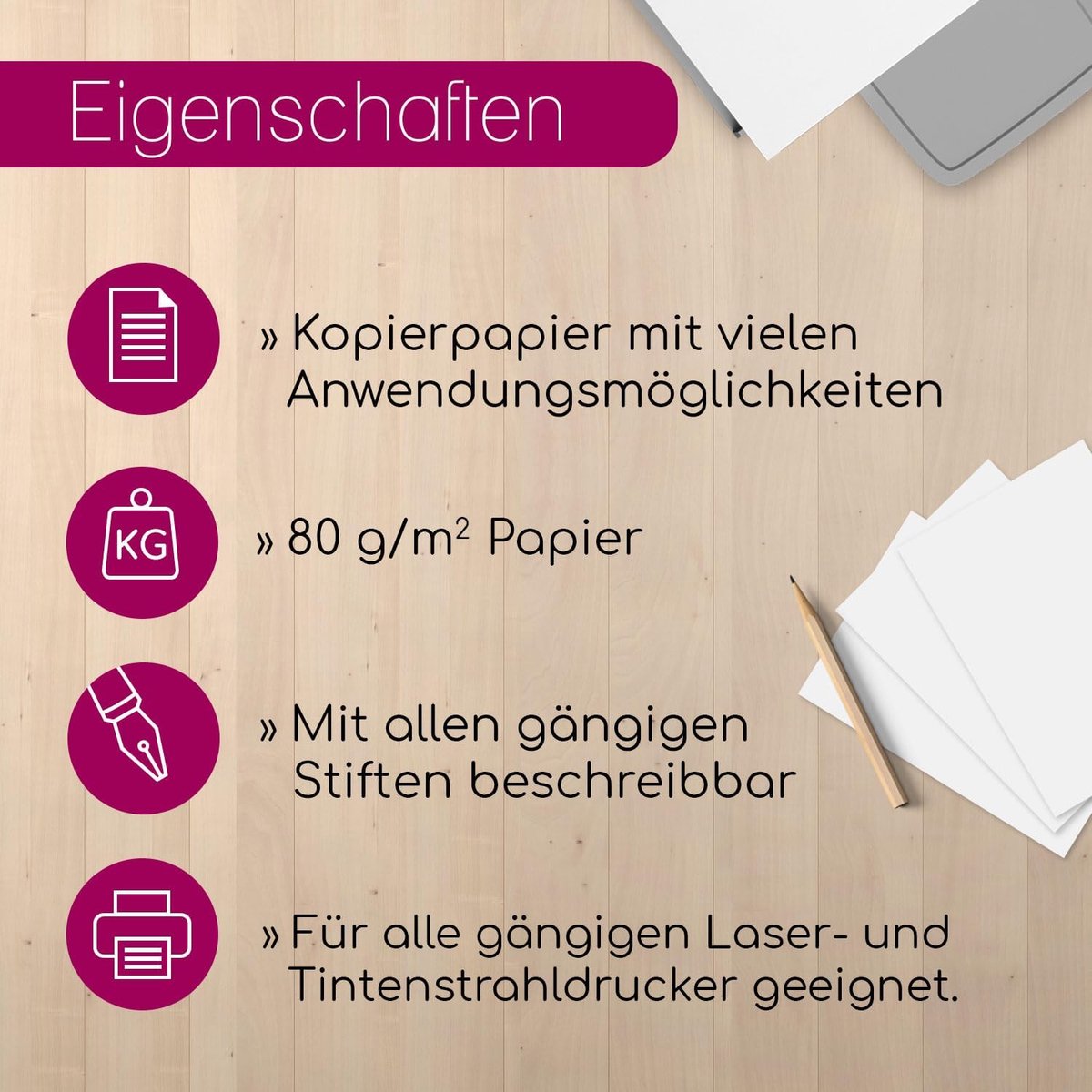 Wit kopieerpapier A6 - 500 vellen 80 g/m² - Groene kleur - Perfect voor knutselen - ShopVlot