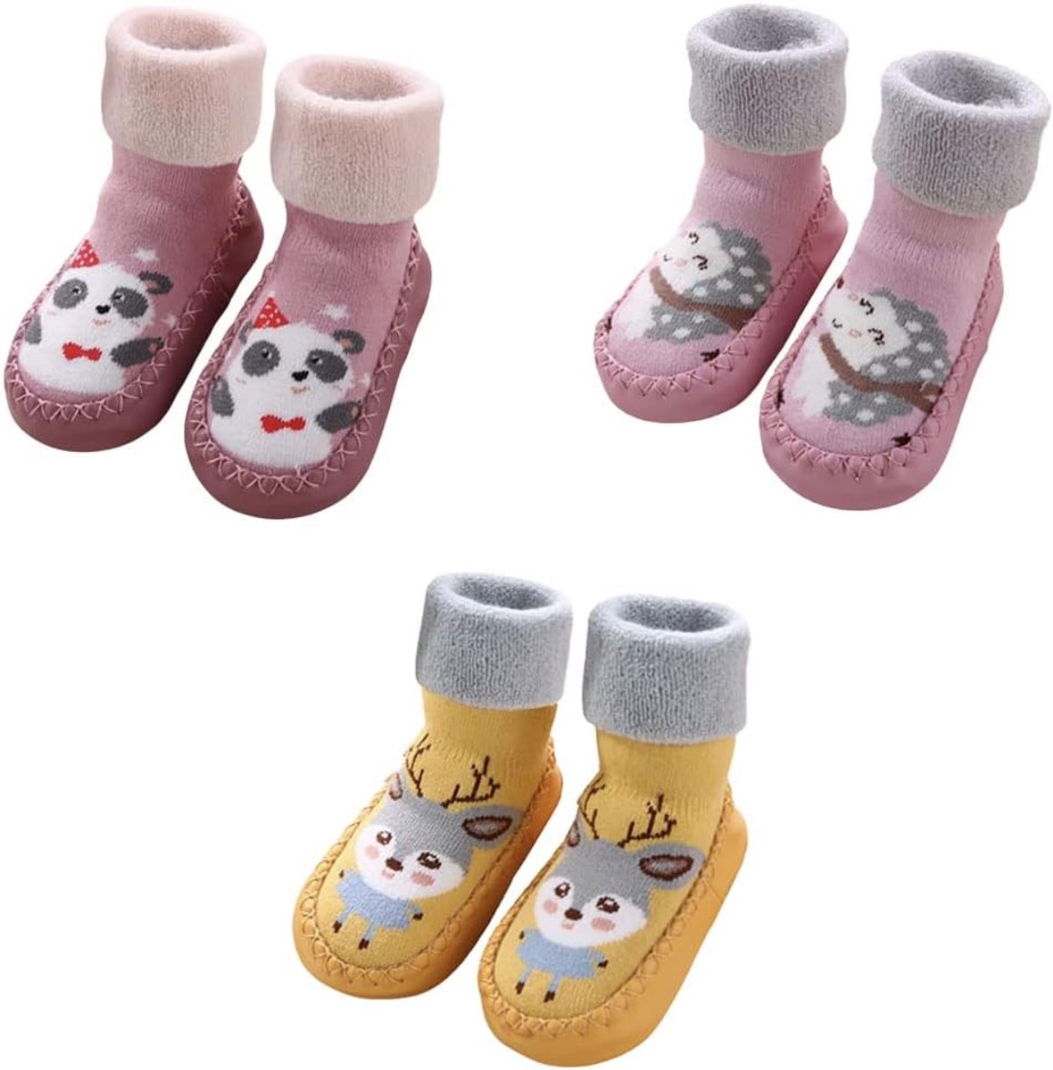 Baby kruipschoenen 0-6 maanden - thermisch - antislip - comfortabel voor binnen - ShopVlot