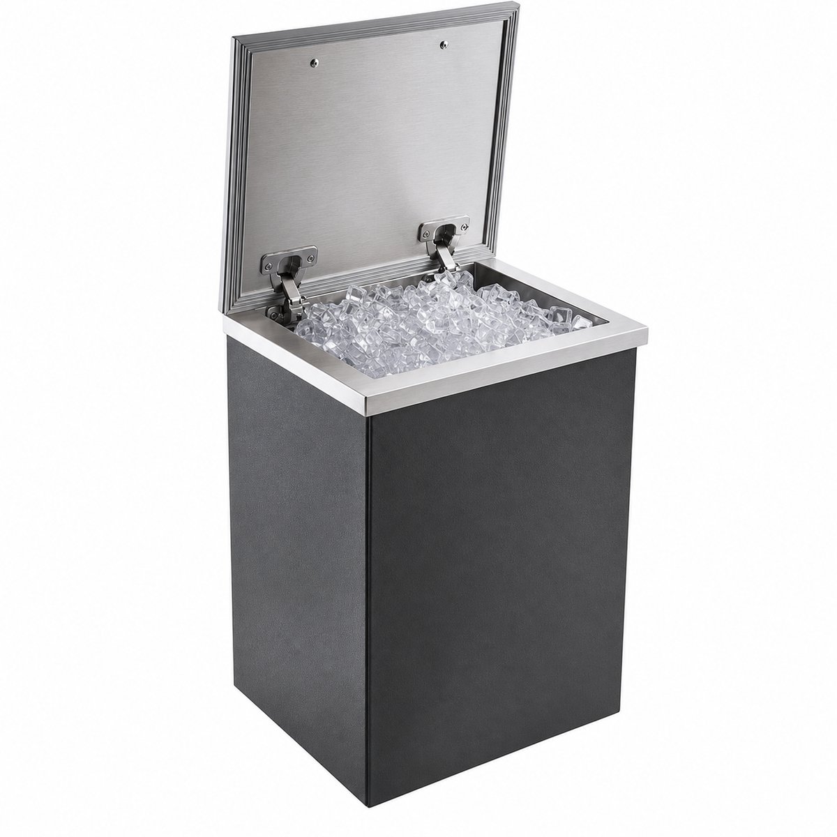 Atlasyx ijskast - Drankkoeler - Ijskoeler - Ijscontainer - Inbouw ijskast - 28,5 L Capaciteit - 35,6 x 30,5 x 45,7 cm - RVS Zilver