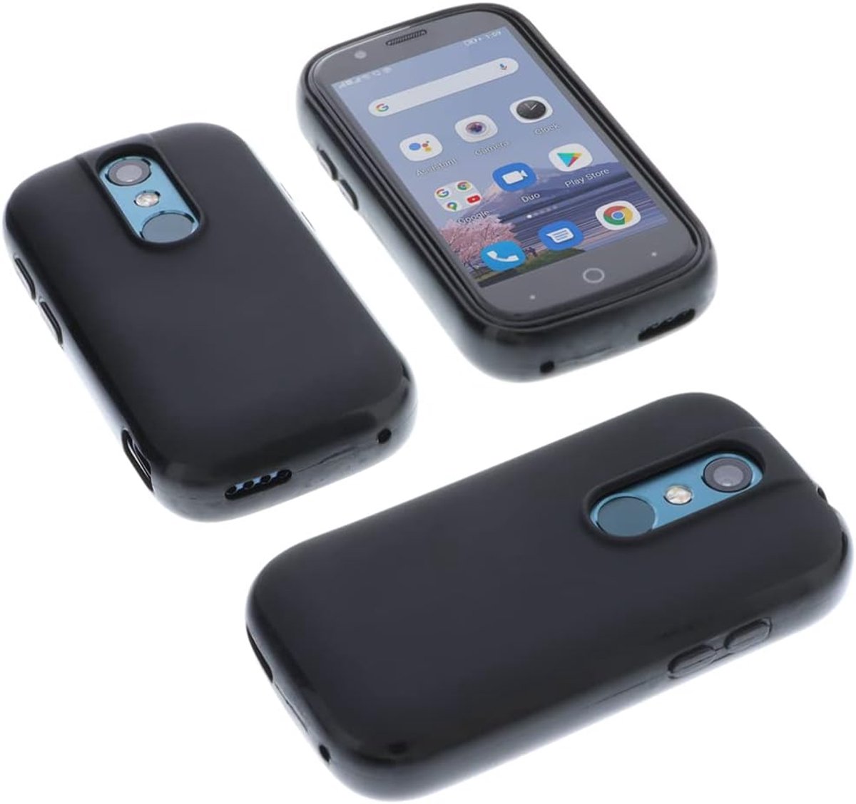 Case Compatible with Unihertz Jelly 2 Rubber TPU Protection Mobile Phone Case Black - ShopVlot