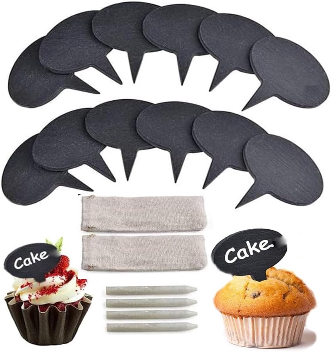 Markers for Charcuterie Board, Set Of 18PCS Slate Labels Sign, Markers Set, Name - ShopVlot