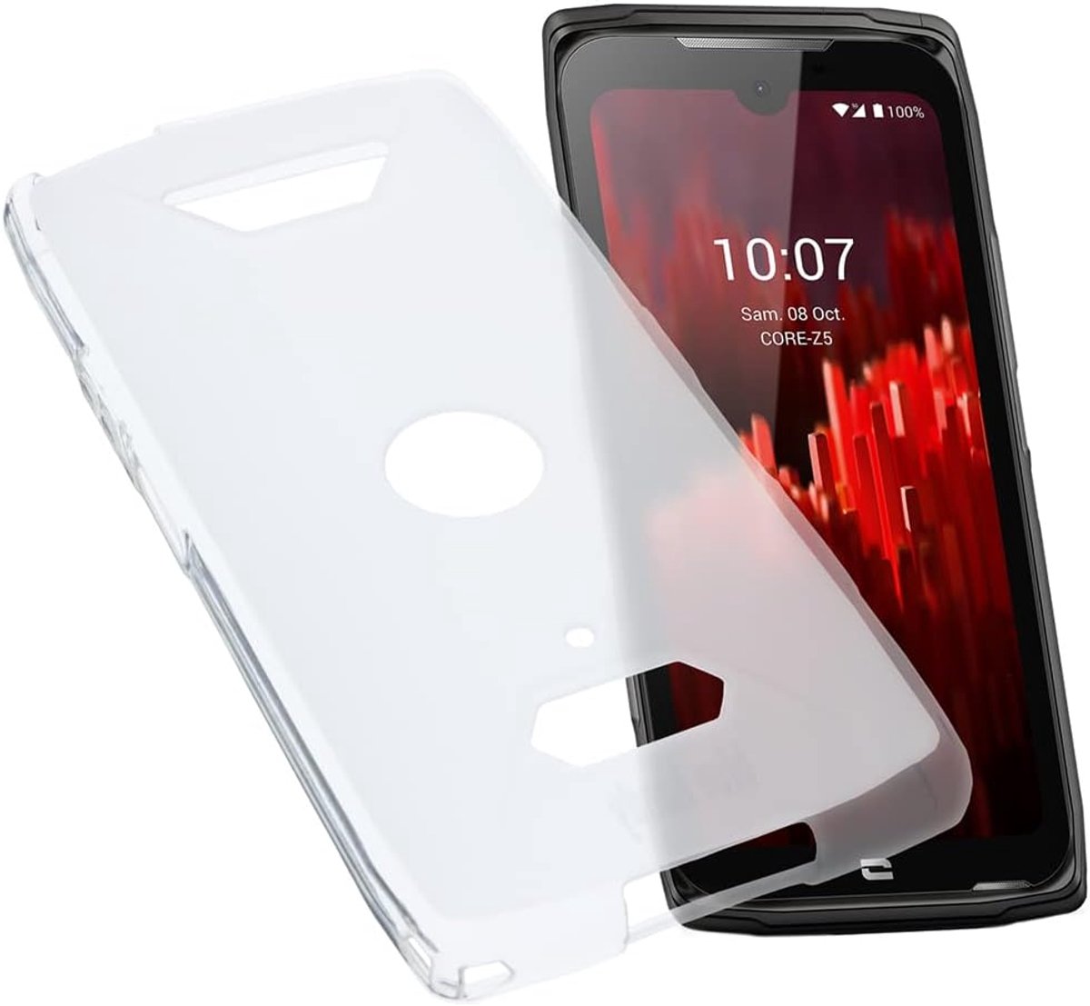 Case Compatible with CrossCall Core Z5 Rubber TPU Protection Mobile Phone Case Transparent - ShopVlot