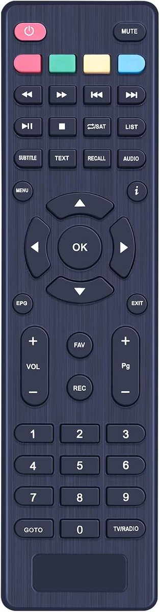 KT1045 Replacement Remote Control Compatible with Echosat Hd-Line Leyf Bamof Tevsan Devices - ShopVlot