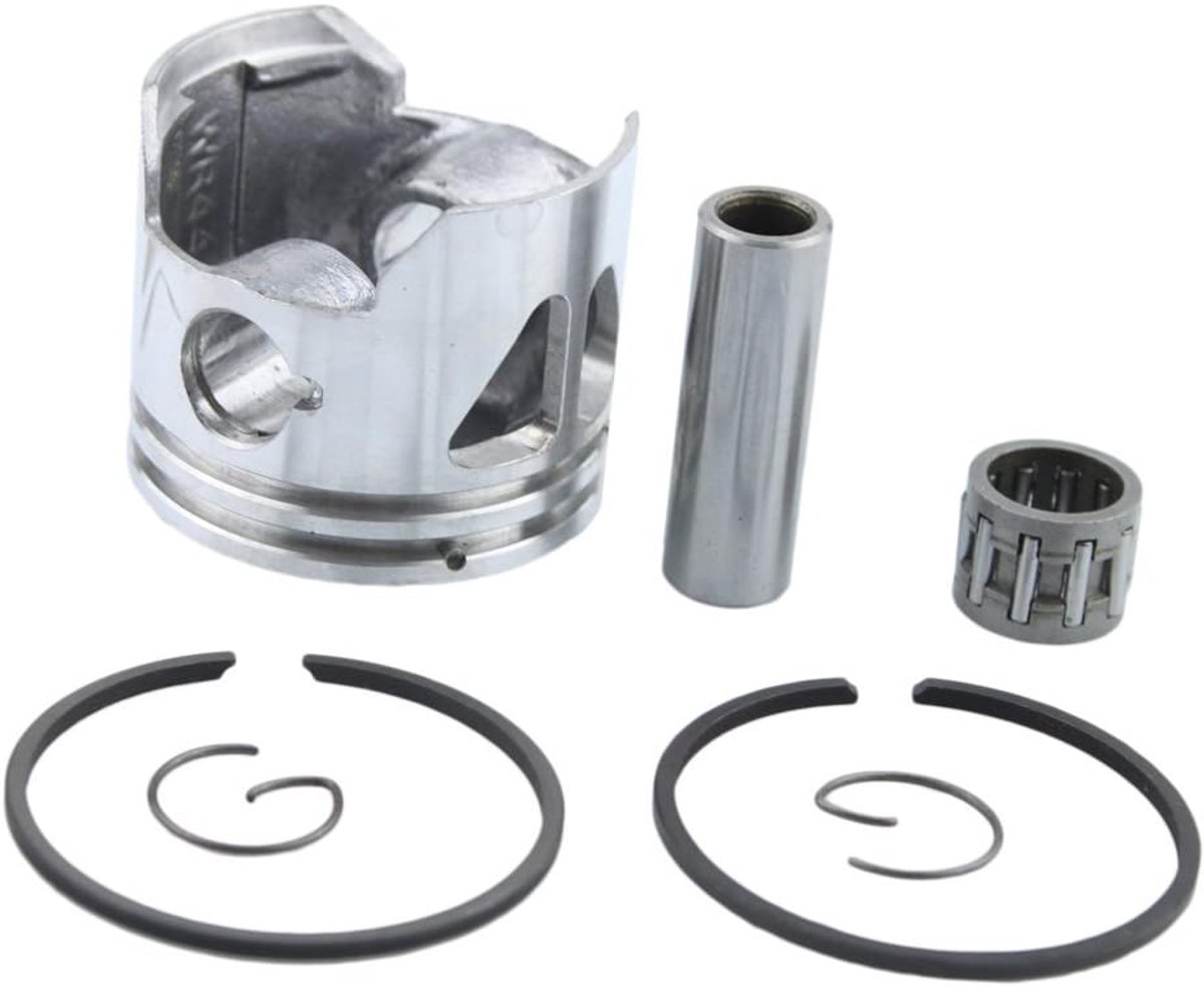 GOOFIT 44 mm Piston Set, Replacement for 2 Stroke, 47 cc, Scooter, Moped, Pocket Bike - ShopVlot