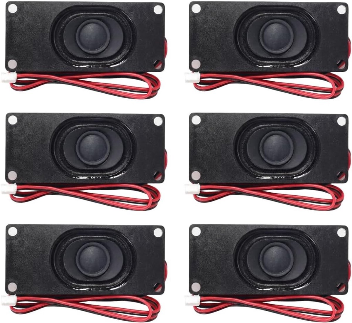 6 stuks 3 watt mini-luidsprekers voor audioprojecten, passieve L-luidsprekers voor elektronische toepassingen en veelzijdig gebruik