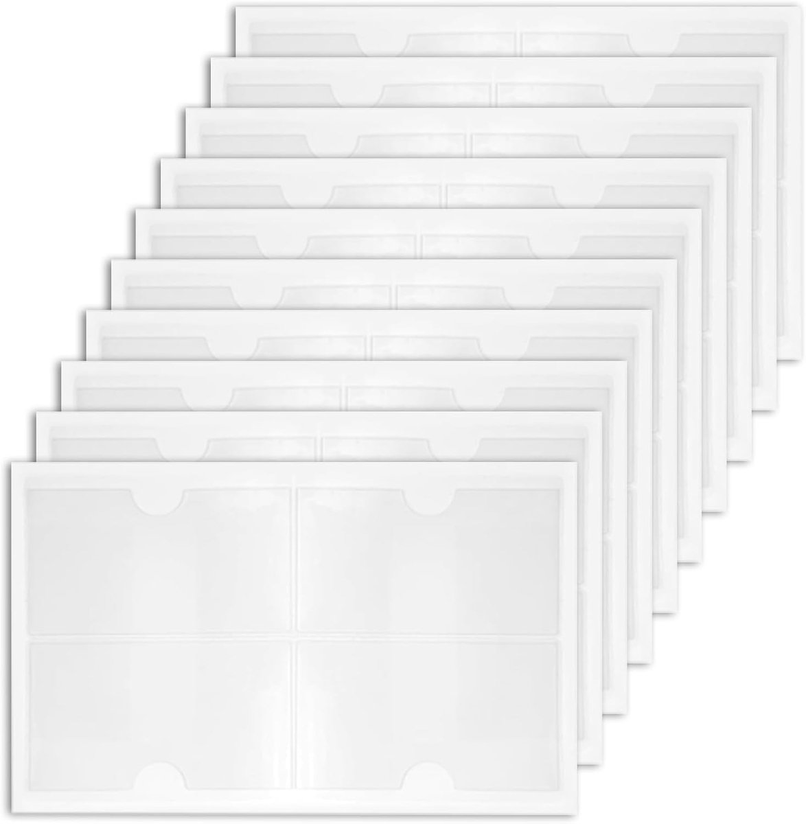 Pack of 40 Transparent Film Self-Adhesive for Disabled Cards, Windscreen Label, Self-Adhesive for Glass (60 mm x 100 - ShopVlot