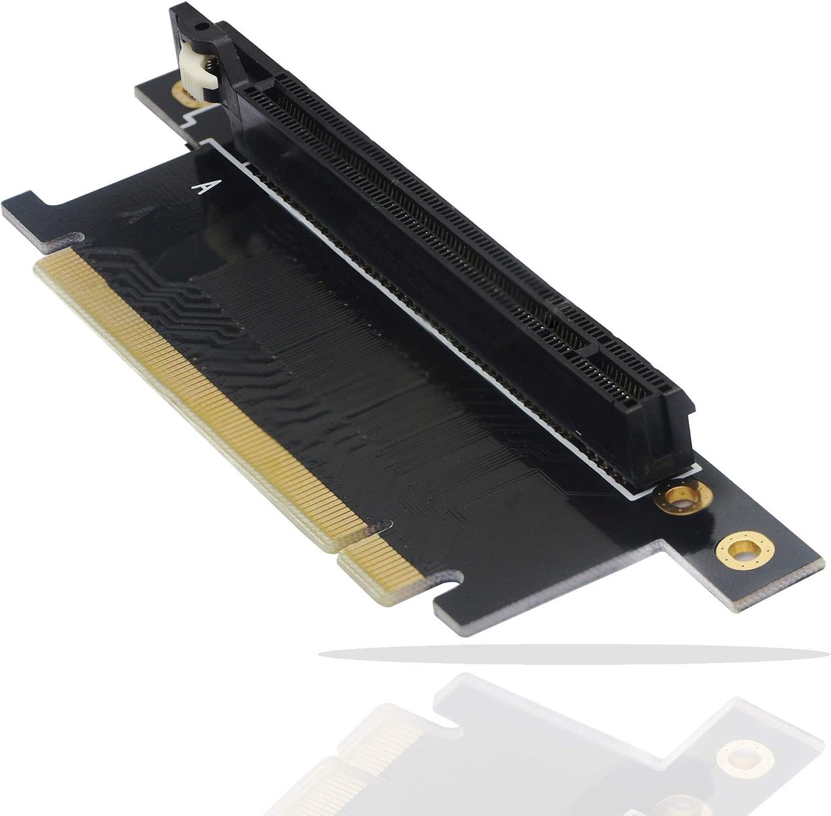 GINTOOYUN PCI-E 16x Riser Card, PCI Express 3.0 16X Extension Cable 90 Degree High Speed Riser Card -20mm - ShopVlot