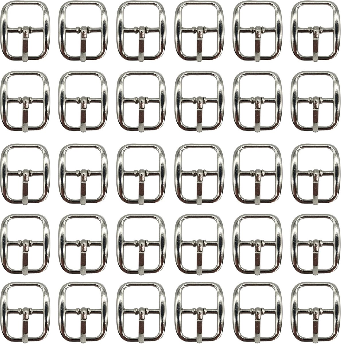 ZAHD 30 pieces roller buckle 15mm mini small metal buckle made scrolling belt buckles delicate design silver metal - ShopVlot