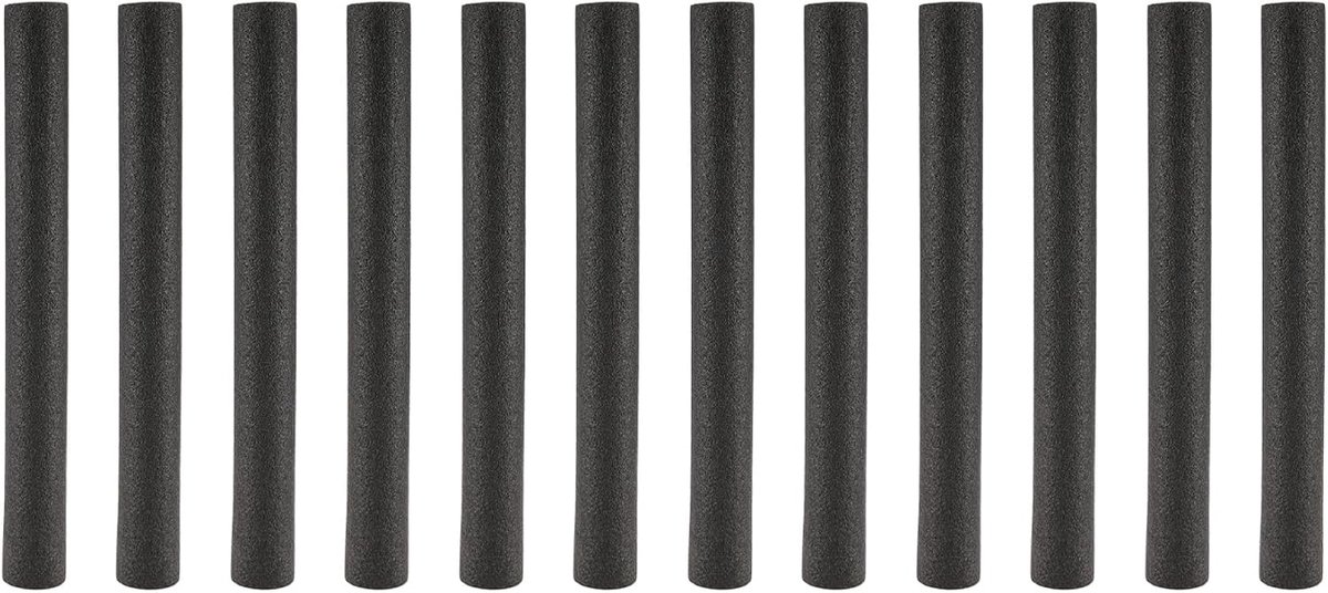Trampoline Poles, Foam Sleeves, Trampoline Poles, Protective Sleeves, Foam Tubes, Black, Pack of 12 - ShopVlot