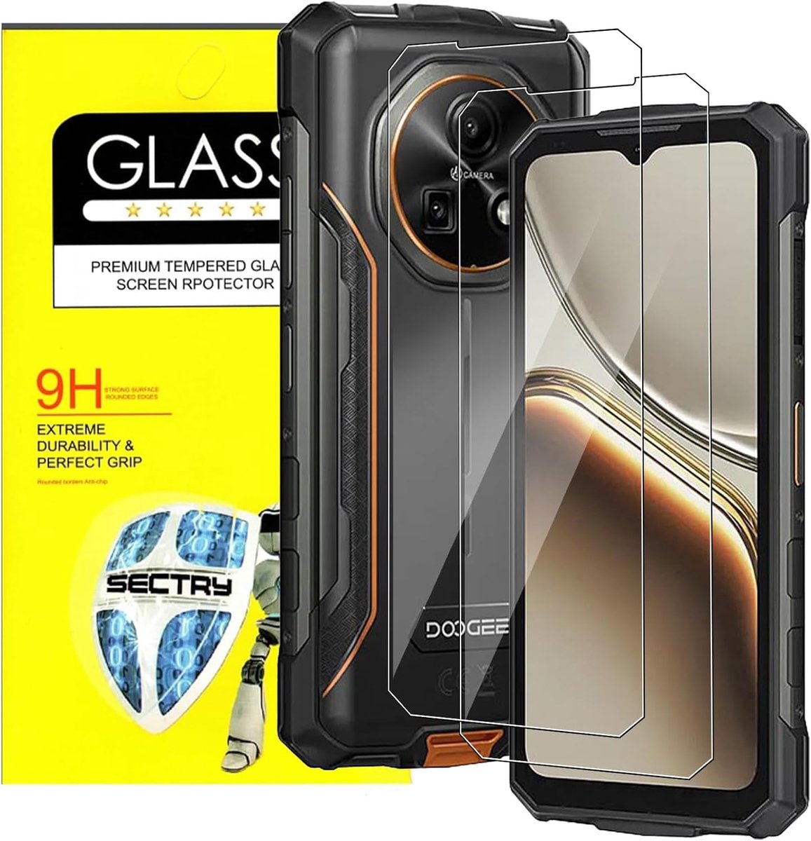 MEMELOKA Gehard glas voor DOOGEE Fire 5/Fire 5 Ultra/Fire 7/Fire 7 Ultra/Fire 7 Pro, 2 stuks 9H hardheid - ShopVlot