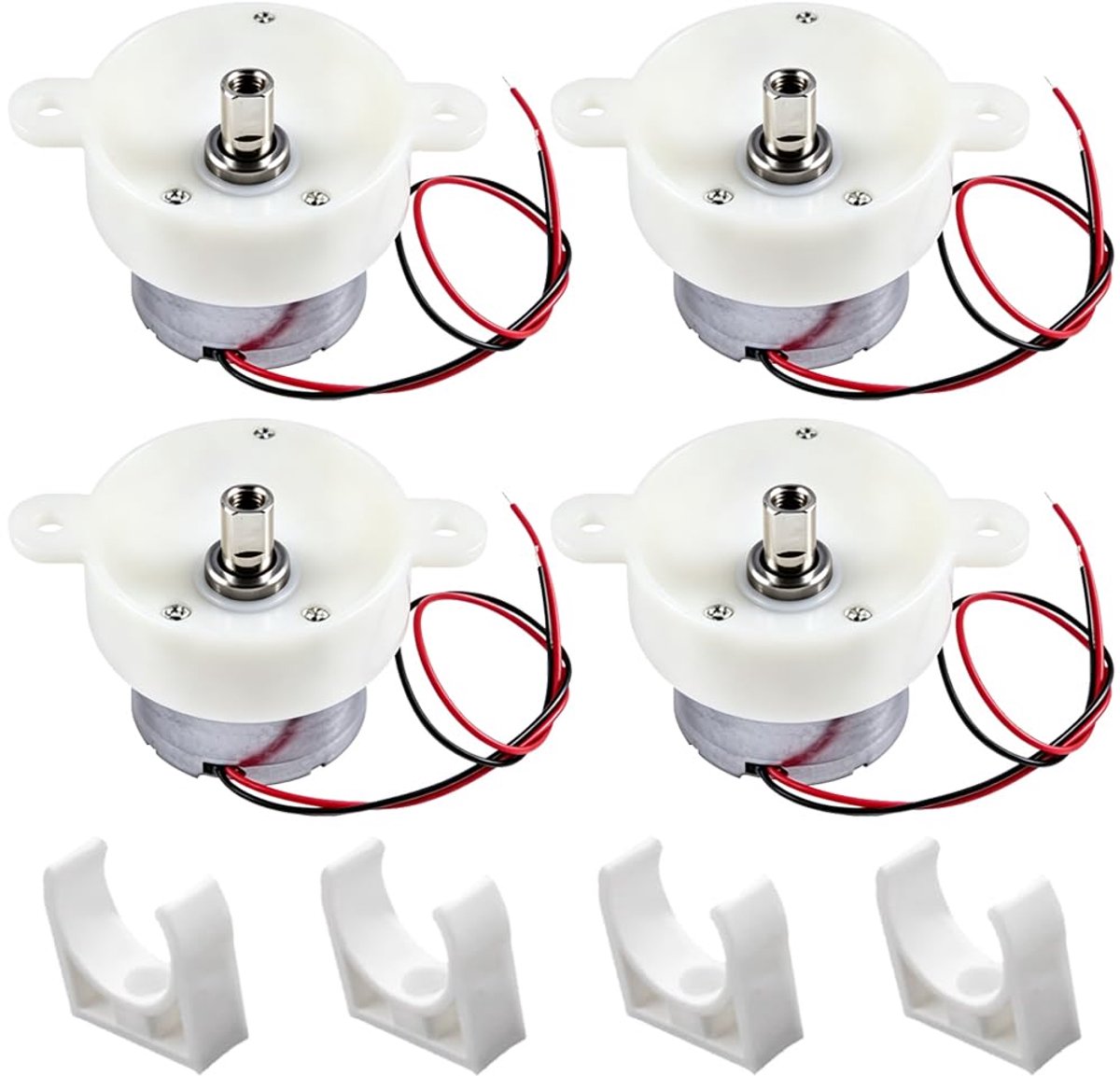 Miniatuur transmissiemotor, 12 V, 7,5 omw/min DC, lage snelheid elektromotor met stille roterende transmissie voor - ShopVlot