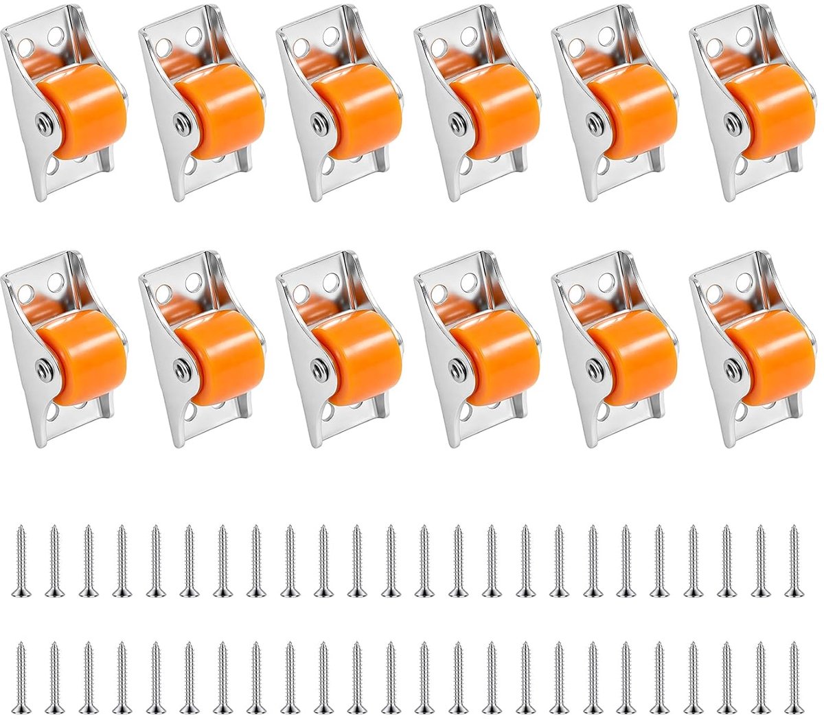 12 stuks kleine wielen voor meubelwielen, draaibare meubelwielen voor meubels, Mini wielen voor kleine apparaten - ShopVlot