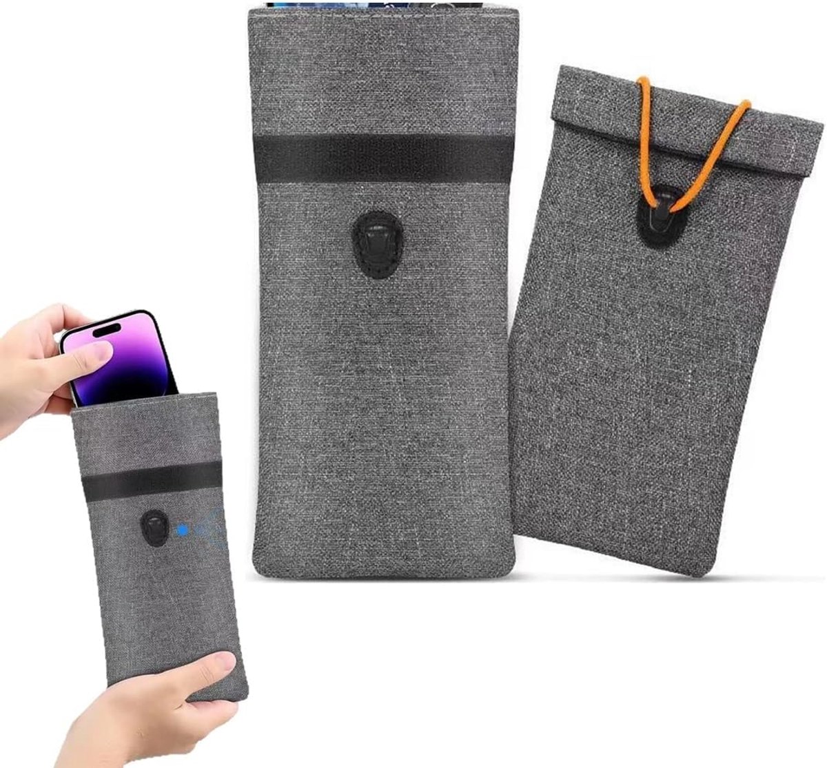 Sleutelhanger voor heren, geluidsabsorberende tas voor mobiele telefoons, anti-diefstaltas voor autosleutels - ShopVlot