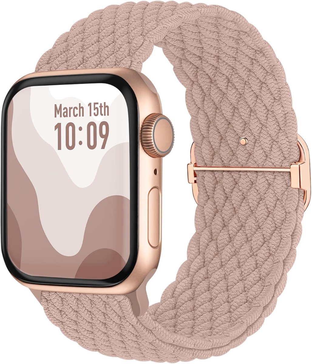 Suitisbest Nylon Strap Strap Compatible with Apple Watch SE / 8/7/6/5/4/3/2/1 42 mm 44 mm 45 mm 49 mm Non-Slip Braided - ShopVlot