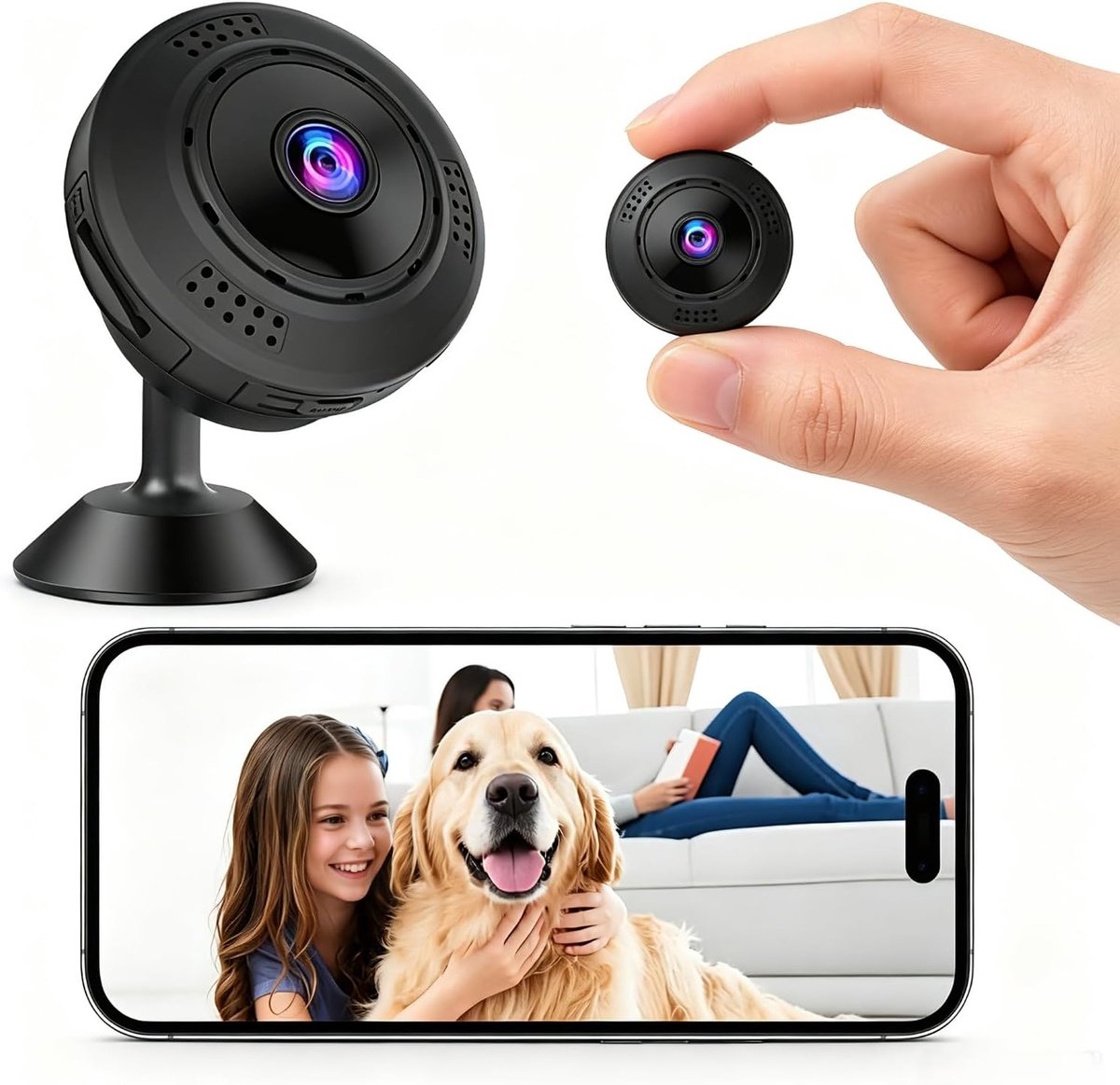 Mini Spionage Camera Spy WiFi 1080P HD Bewakingscamera Binnen Buiten - ShopVlot