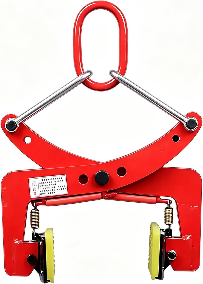 Stoeprandtang 325 kg steenhefboom - verstelbare opening 6-18 cm - PU-anti-slip pads - ideaal voor houttransport - ShopVlot