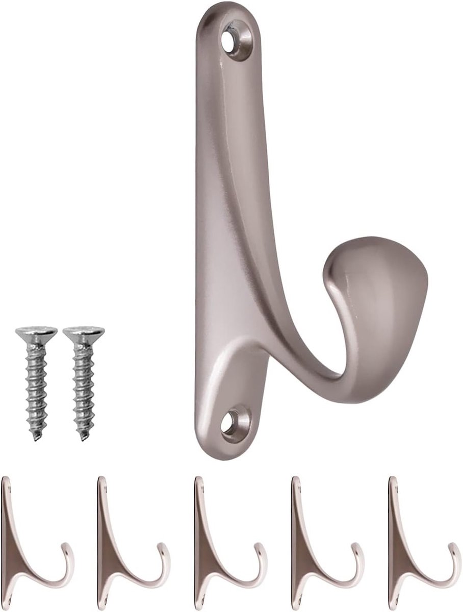 Haken set van 5 - solide ijzeren haken - modern design - ideaal voor kleding en handdoeken - ShopVlot
